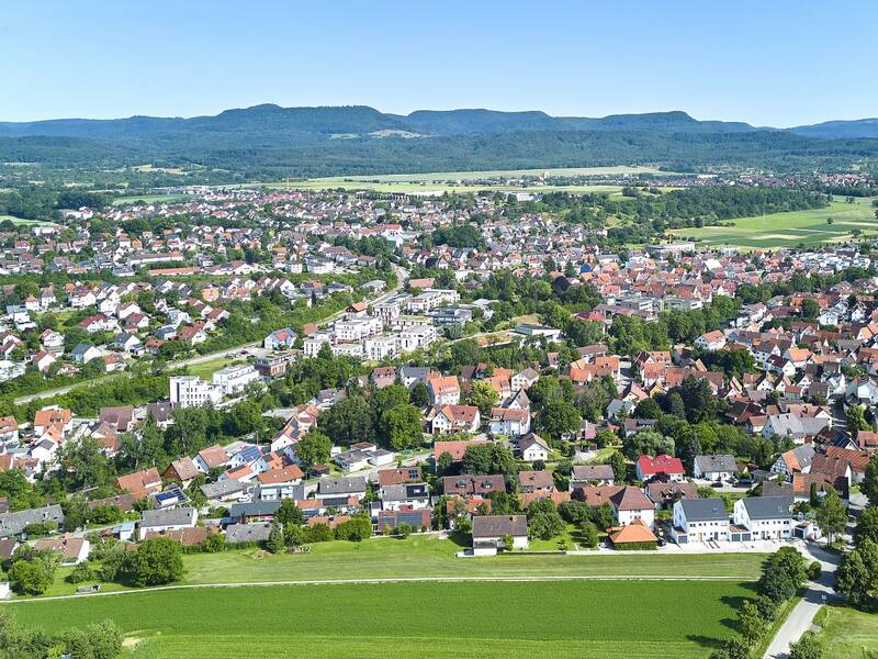 Blick auf Dußlingen